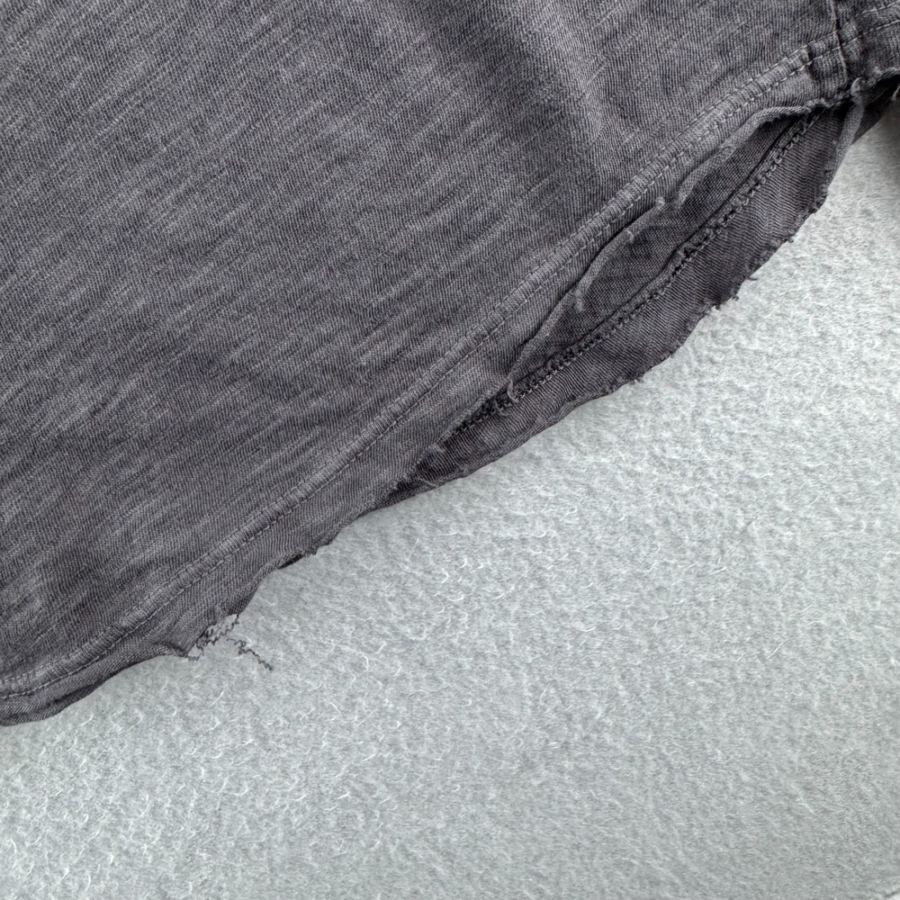 American Giant Shirt Womens Medium Gray Gauzy Cotton Long Sleeve Crew Tee USA - Picture 5 of 15